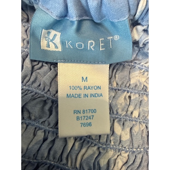 Blue Floral Rayon Maxi Dress Sleeveless Smocked Back Button Front Cottagecore - Picture 6 of 7